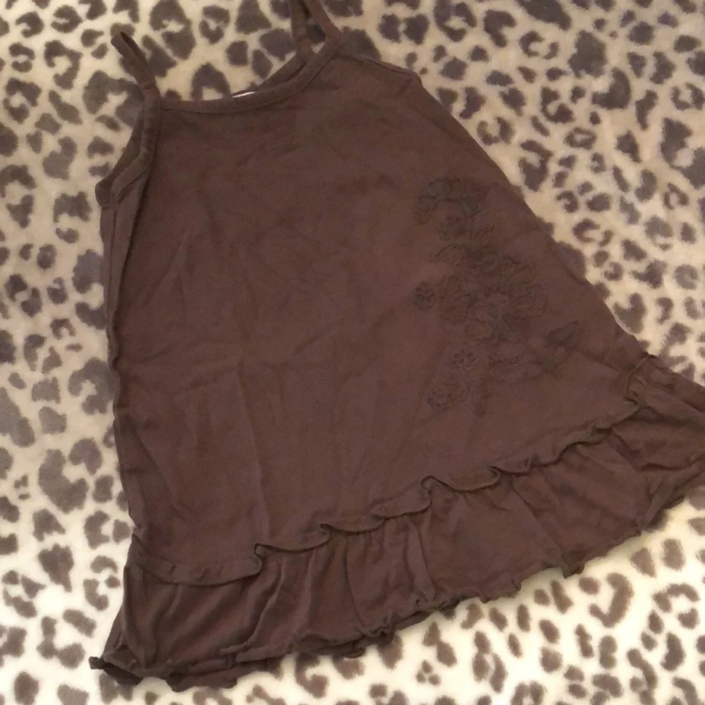 2006 Old Navy Brown Embroidery Sundress 6-12 months girls